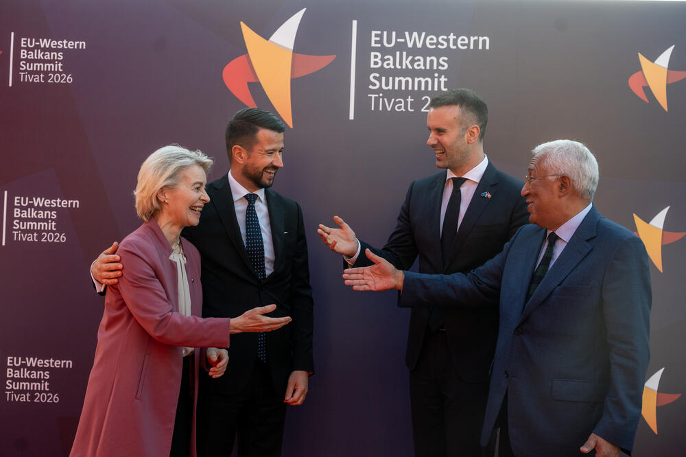 Fon der Lajen, Milatović, Spajić i Košta (Foto: Kabinet predsjednika Crne Gore)