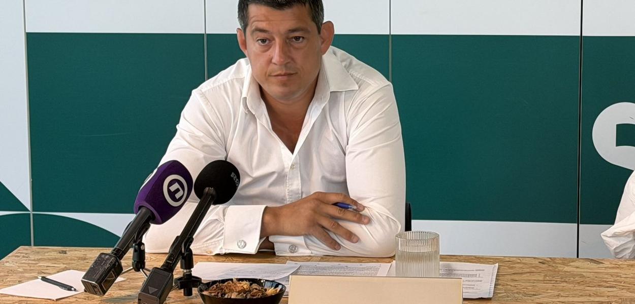Srđan Mrvaljević at the press conference (Foto: Portal ETV)