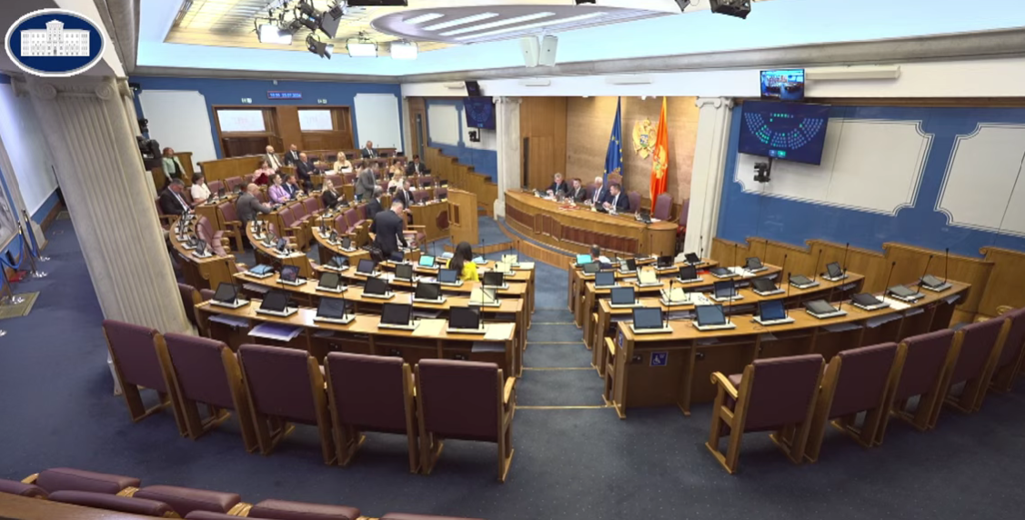 Sa današnje sjednice Skupštine (Foto: Stop kadar)
