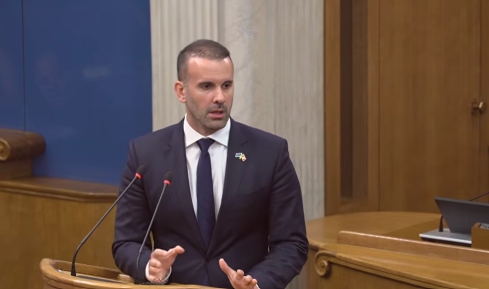 Milojko Spajić (Foto: Skupština Crne Gore - stop kadar)