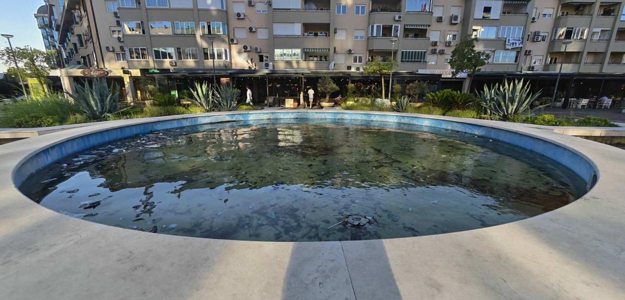Fontana u Podgorici (Foto: Portal ETV/Miraš Dušević)