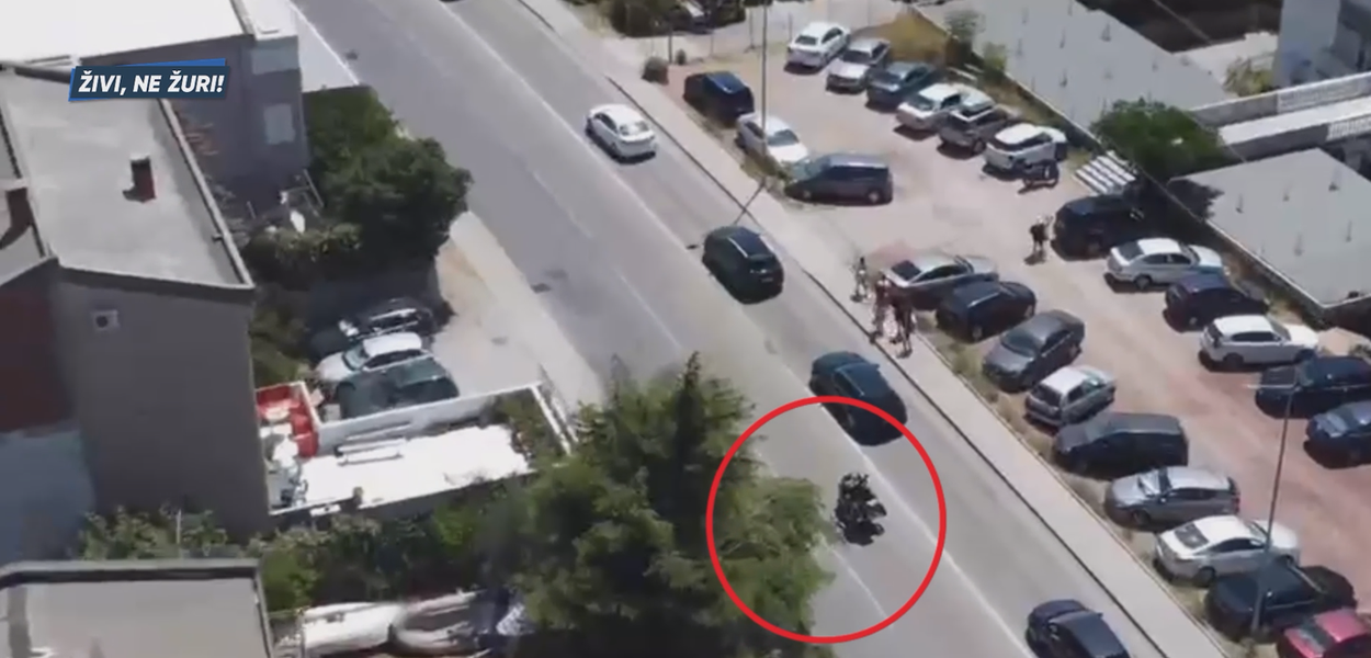 Preticanje na punu liniju u Baru (Foto: Uprava policije)