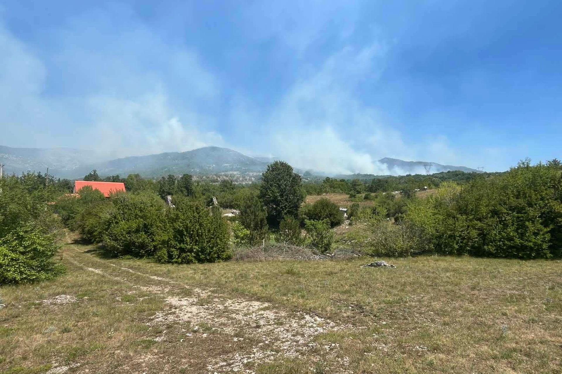 Cetinje, požar