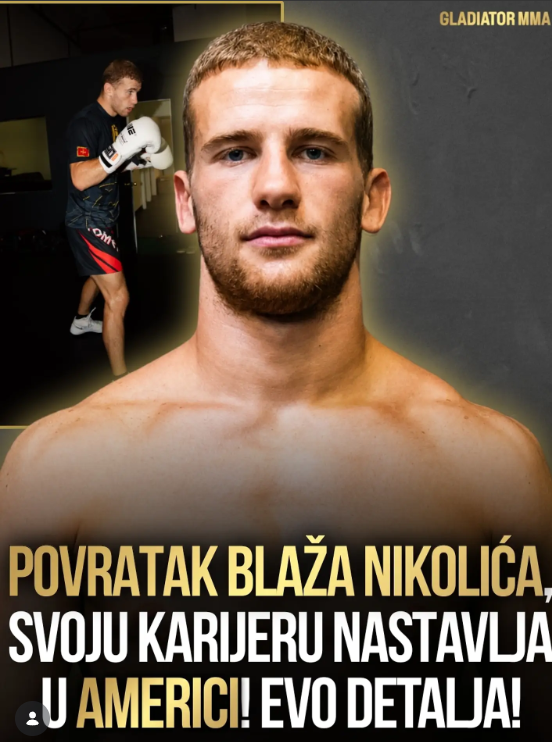 Blažo Nikolić (Foto: Gladiator MMA/Instagram)