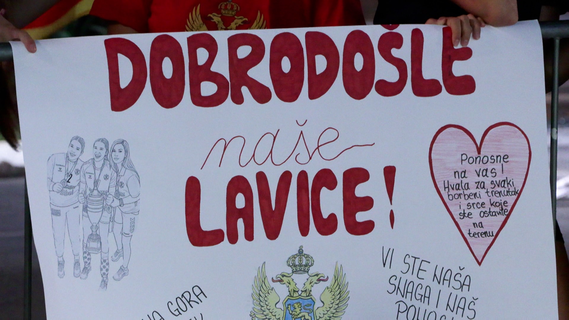Doček mladih lavica u Podgorici
