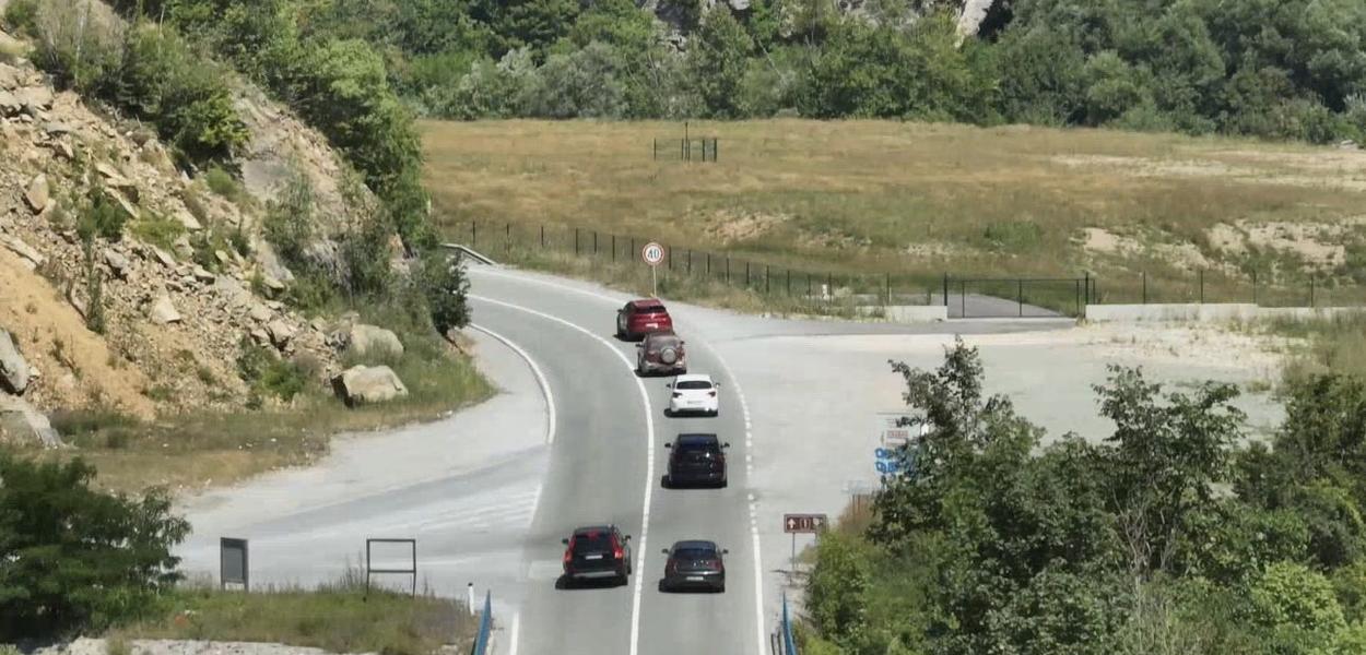 Kontrola dronom u Mojkovcu (Foto: Uprava policije)