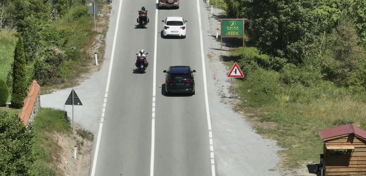 Kontrola dronom u Mojkovcu (Foto: Uprava policije)