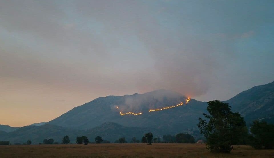 Požar iznad Grahova (Foto: Svetlana Milović/Pobjeda)