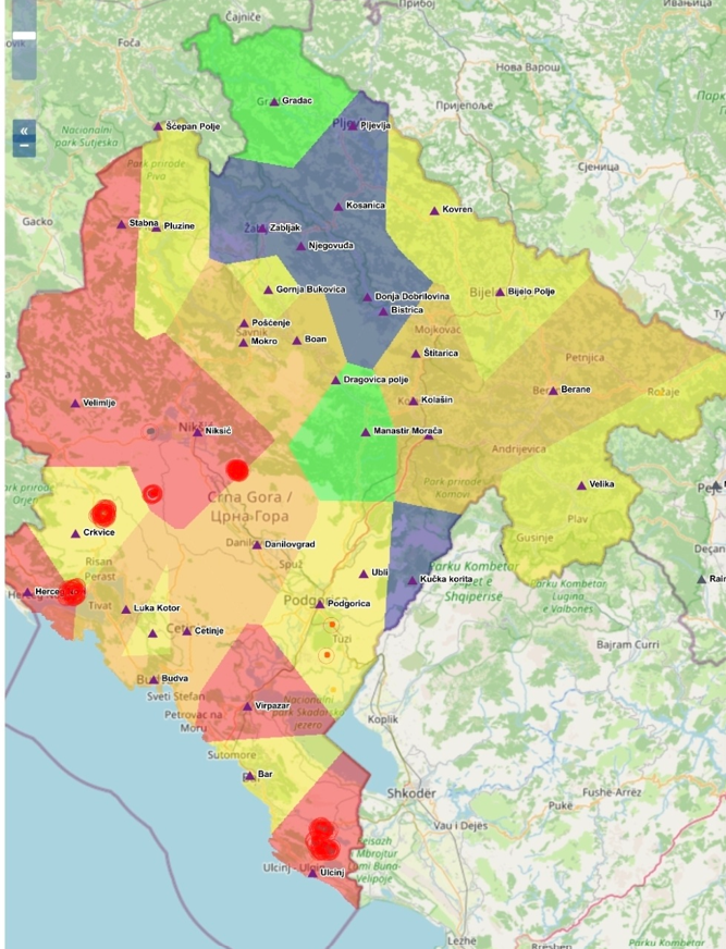 mapa požara