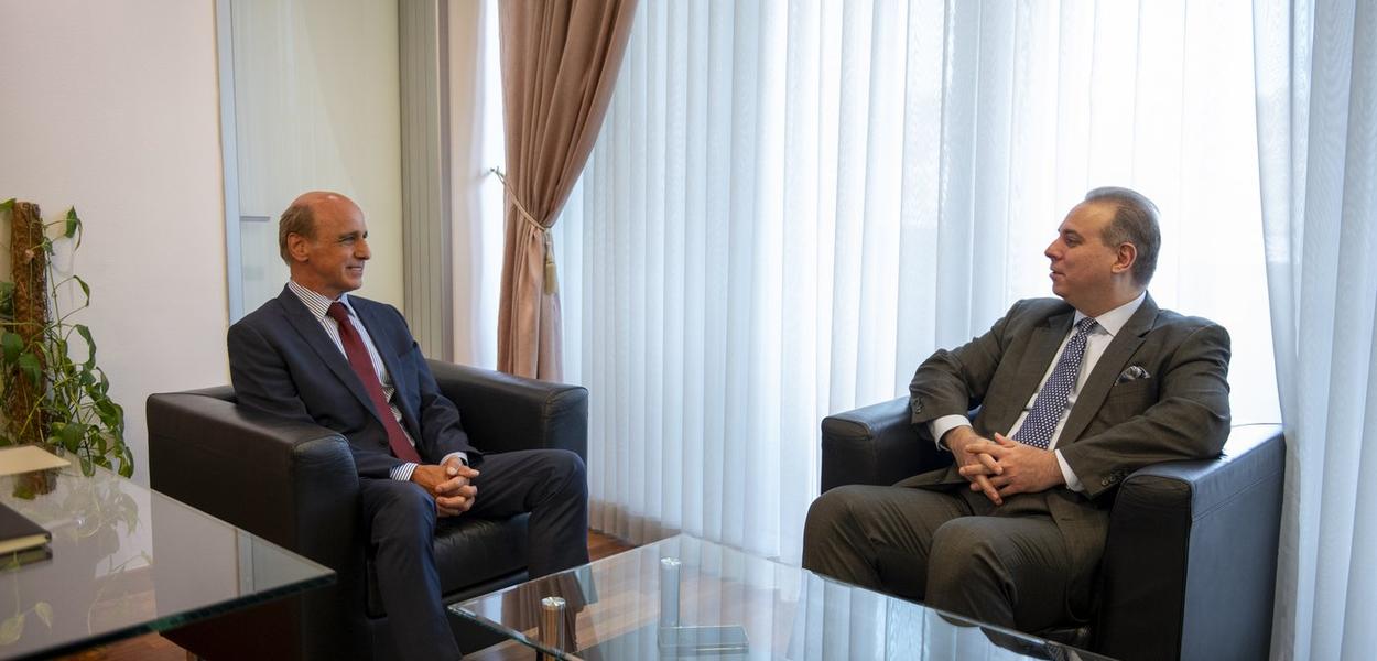 Filip Ivanović sa Edgarom Alfredom Gansenom (Foto: Vlada Crne Gore/Bojana Ćupić)