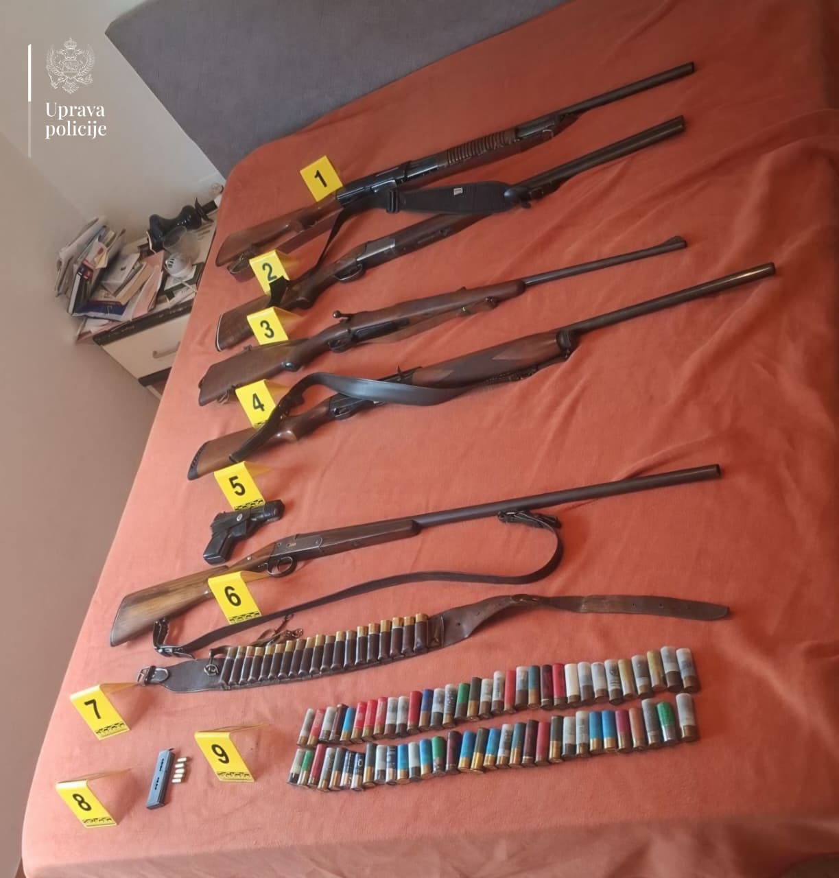 Pronađeno oružje (Foto: Uprava policije)