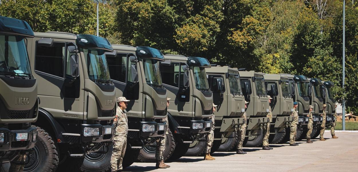 Nova transportna vozila za Vojsku Crne Gore (Foto: Ministarstvo odbrane)
