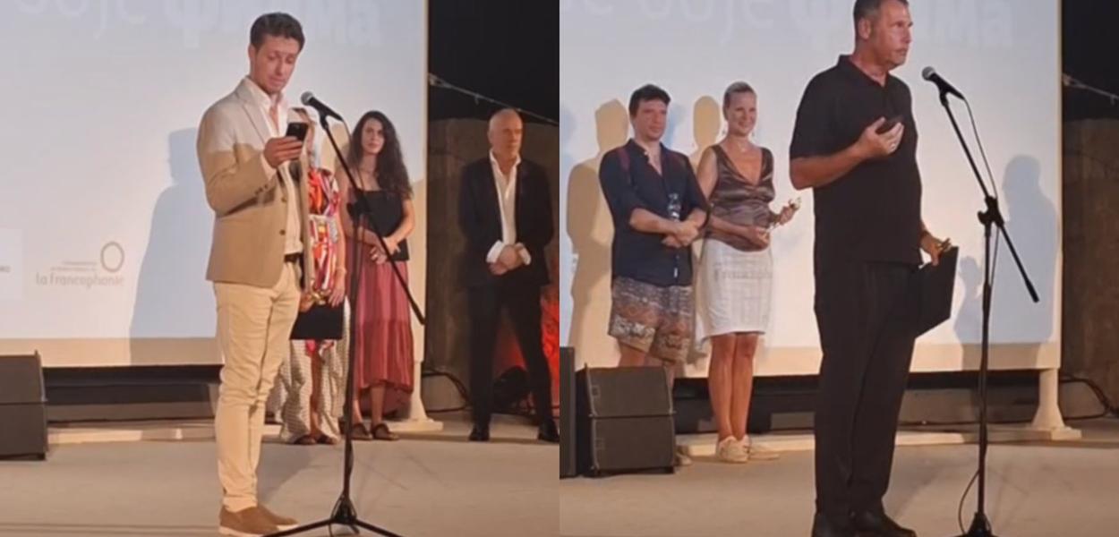 Goran Stankovic i Vladimir Arsenijević na Herceg Novi Film Festu (Foto: TV E)