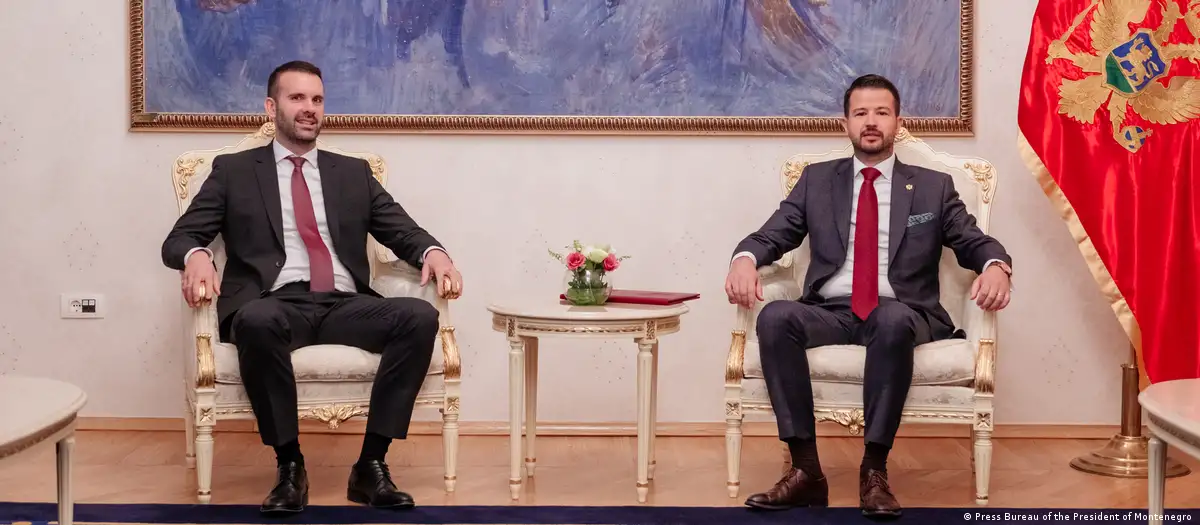 BEZ GLASA: Milojko Spajić i Jakov Milatović (Foto: Kabinet predsjednika Crne Gore)