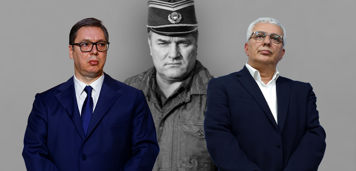 NEGIRANJE ILI RELATIVIZACIJA ZLOČINA: Ilustracija - Vučić, Mladić, Mandić (Foto: Ilustracija: T.METĐONAJ)