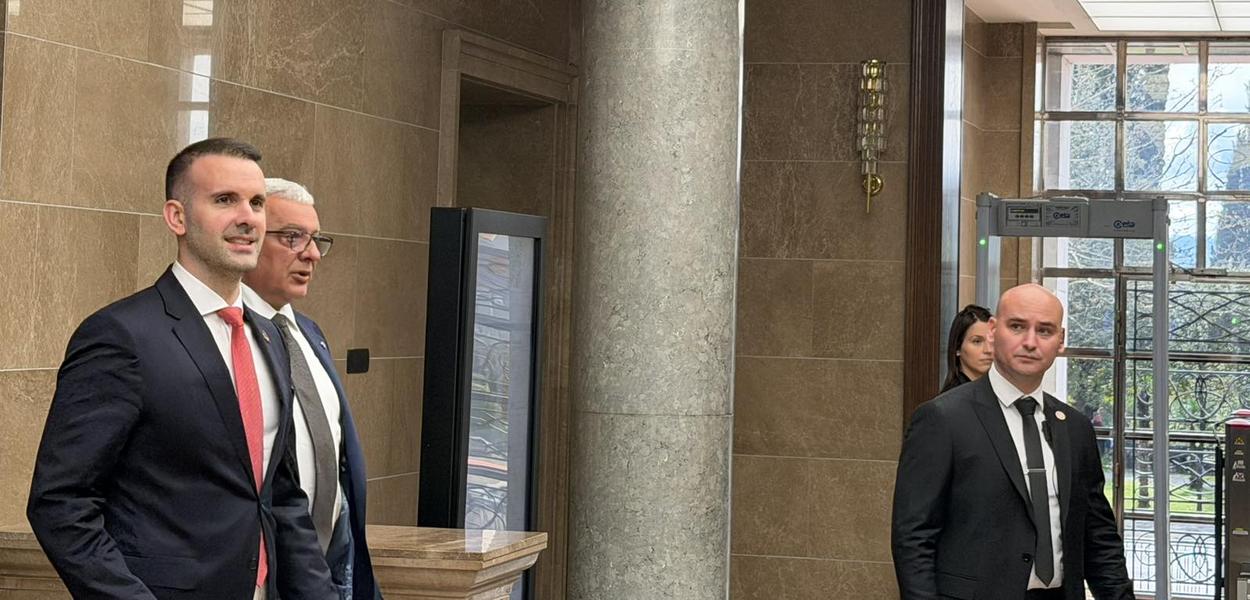 Premijer i lider PES-a Milojko Spajić i predsjednik Skupštine Andrija Mandić (Foto: Portal ETV/Miraš Dušević)