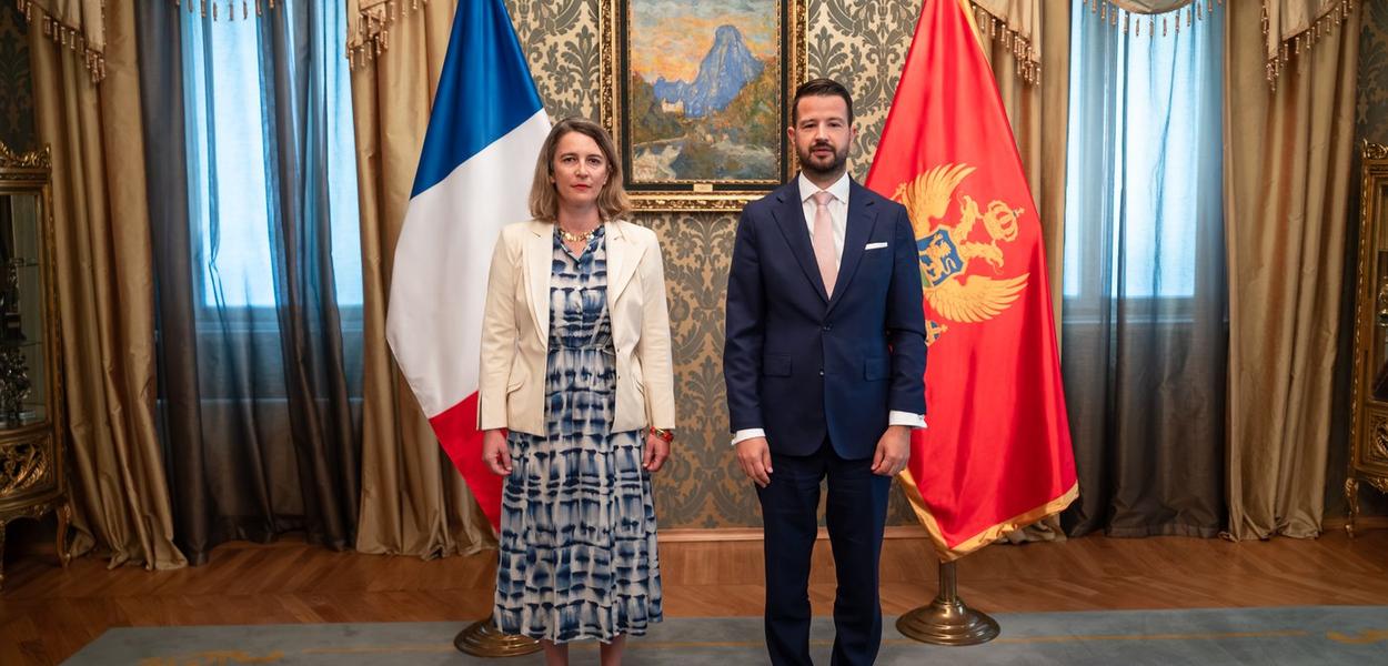 Jakov Milatović i Sesil Umber Buvije (Foto: Kabinet predsjednika Crne Gore)