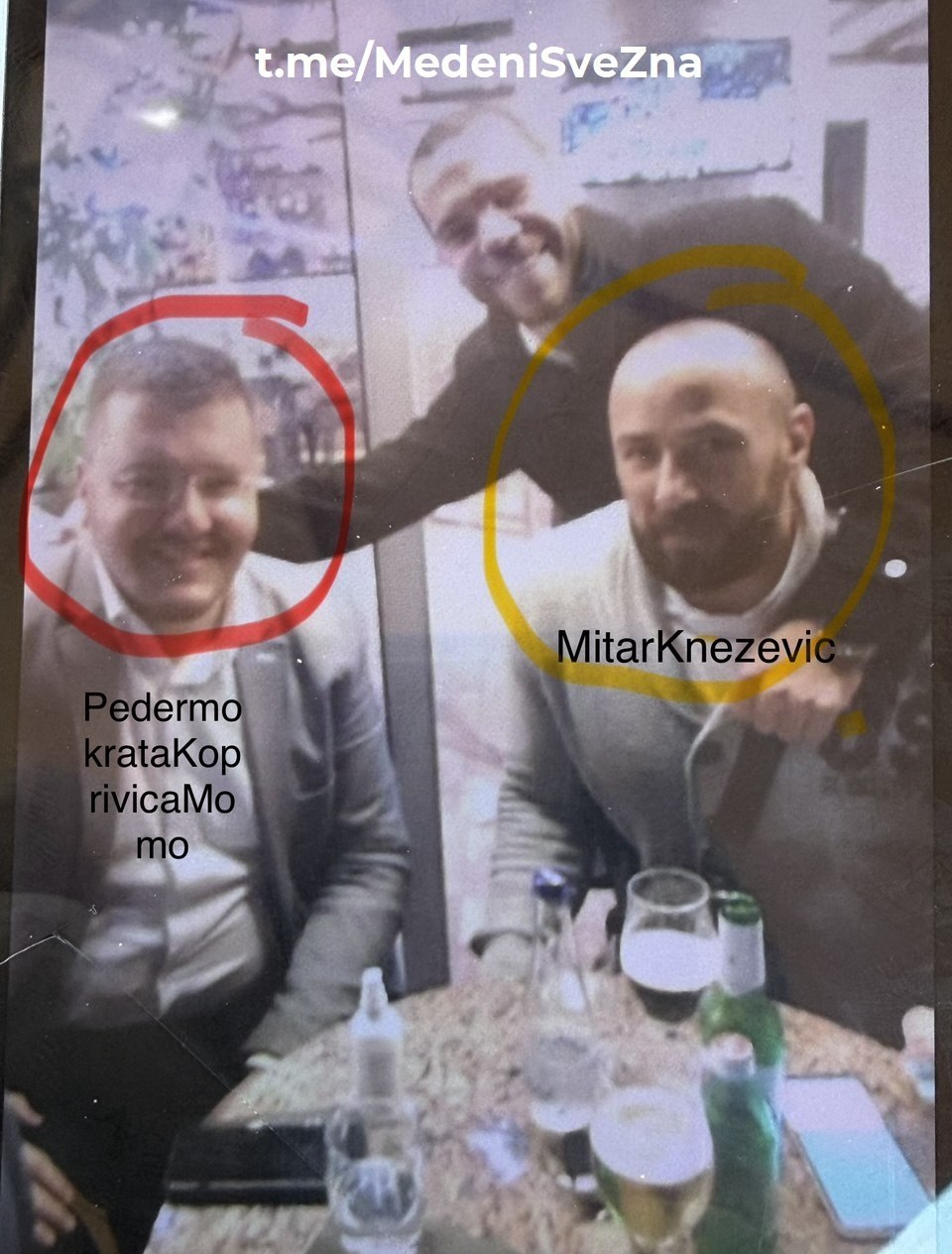 Fotografija koju je objavio navodni Miloš Medenica