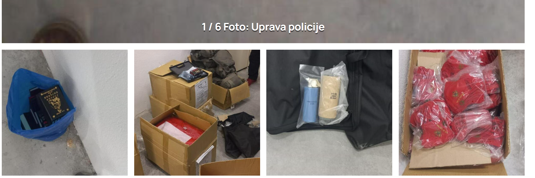 Objava na portalu Vijesti
