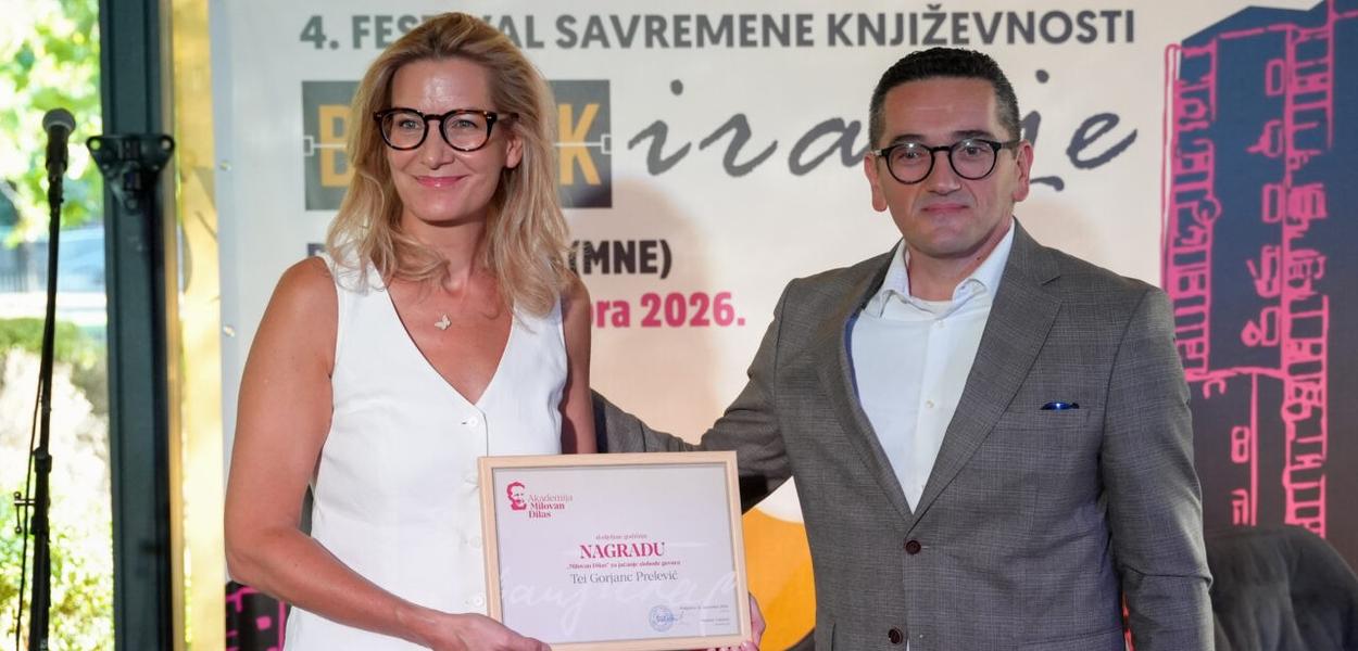 Nagrađena Tea Gorjanc Prelević (Foto: Festival "Bookiranj")