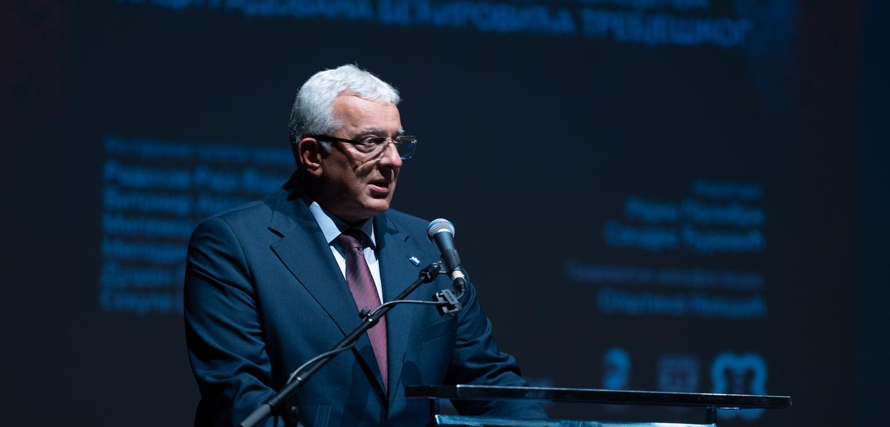Andrija Mandić u Nikšiću (Foto: Skupština Crne Gore)