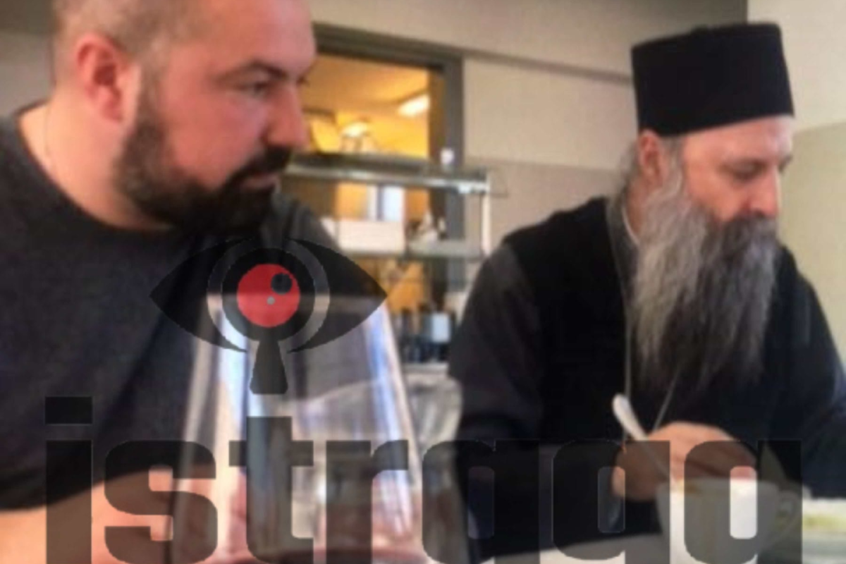 Milutin Mića Danilović i patrijarh Porfirije (Foto: Istraga.ba)
