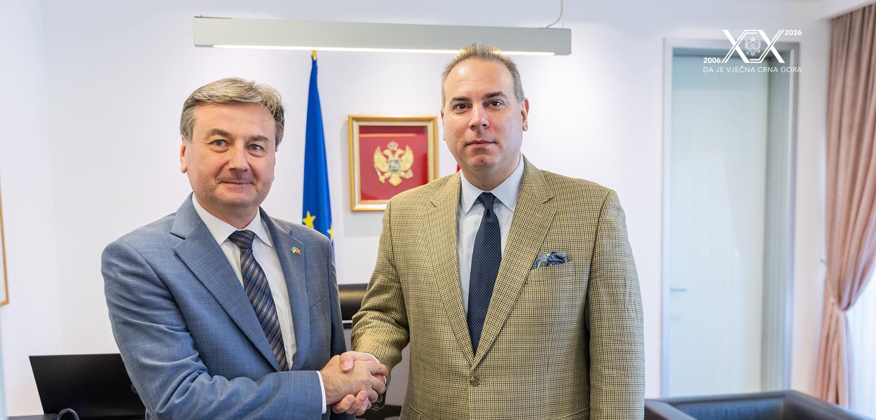 Ivanović i Herasimenko (Foto: Vlada Crne Gore)