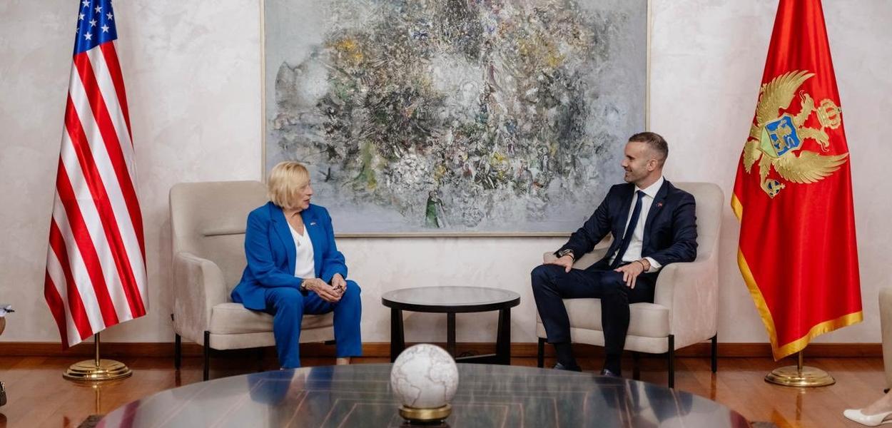 Dženet Mils i Milojko Spajić (Foto: Vlada Crne Gore)