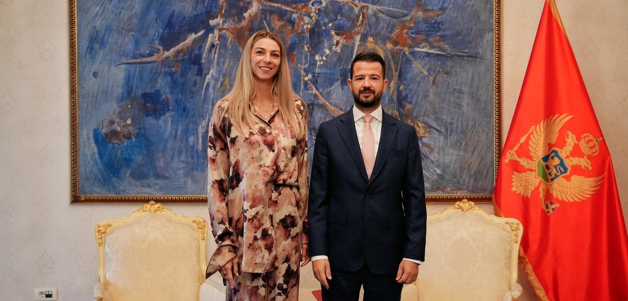 Marija Vuković i Jakov Milatović (Foto: Kabinet predsjednika)