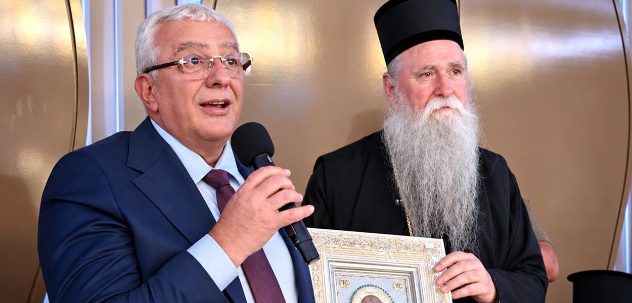 Mandić i Joanikije (Foto: Andrija Mandić - X)