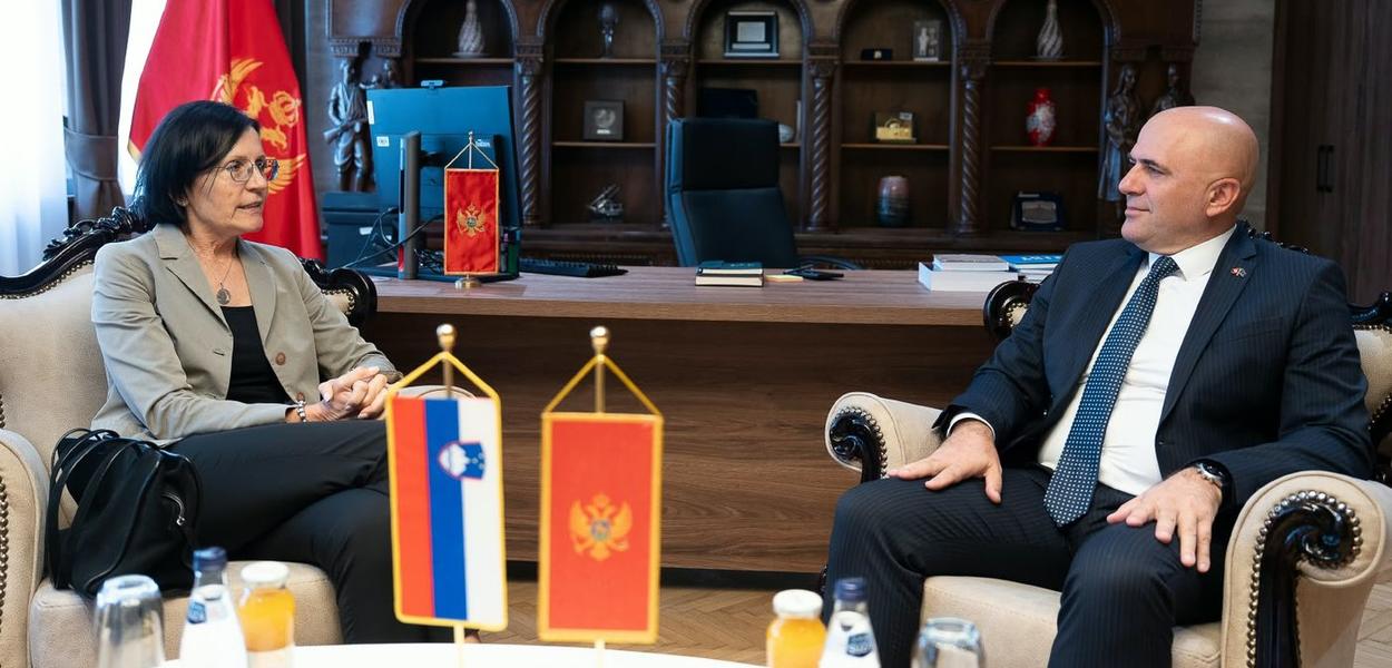 Ambasadorka Bernarda Gradišni sa Mirsadom Nurkovićem (Foto: Skupština Crne Gore)