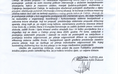 ODT Cetinje dopis
