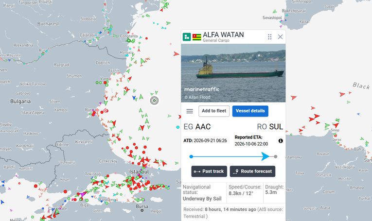  (Foto: Screenshot: Marine Traffic)