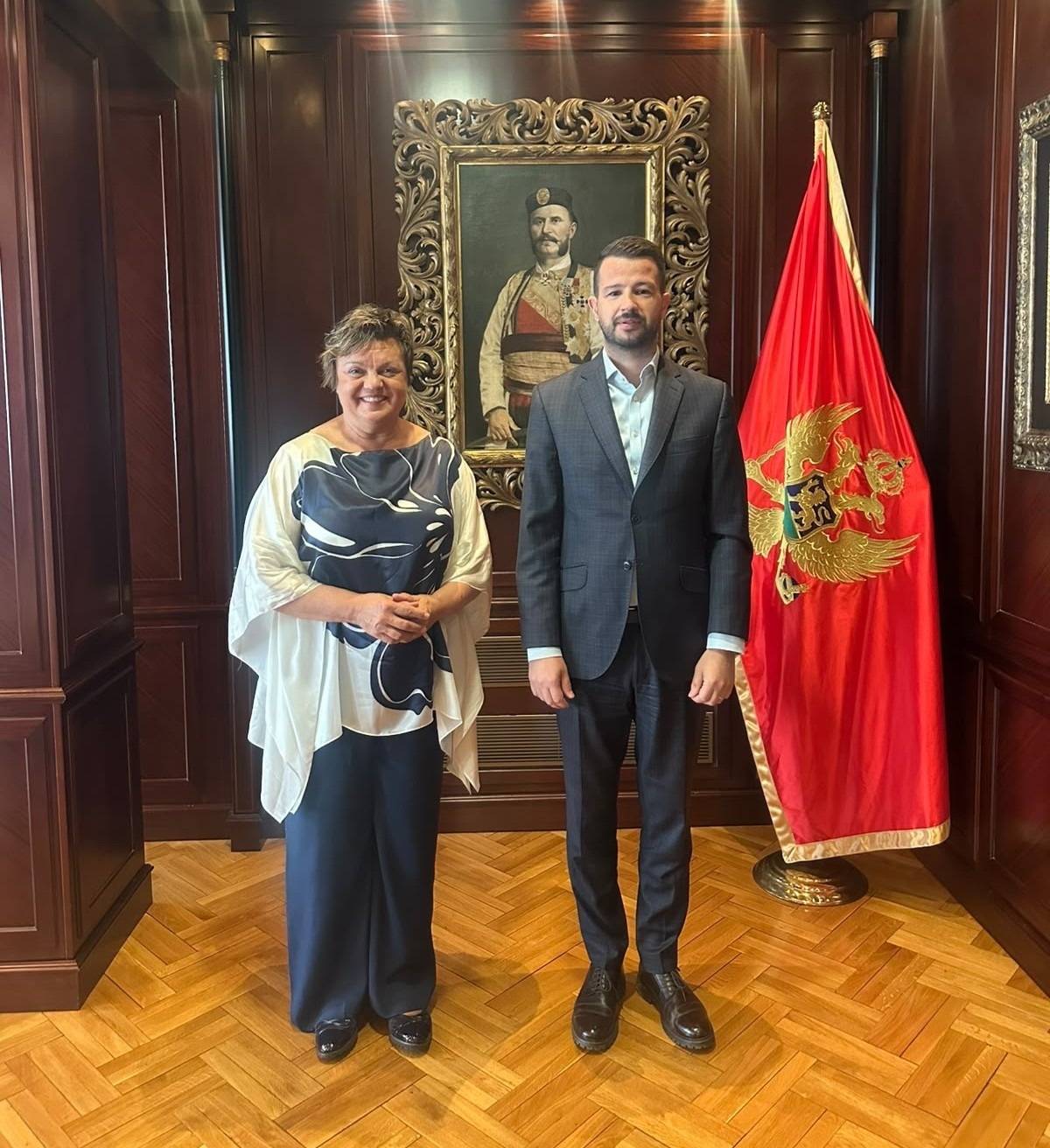 Janina Hrebičkova i Jakov Milatović  (Foto: X/Jakov Milatović )
