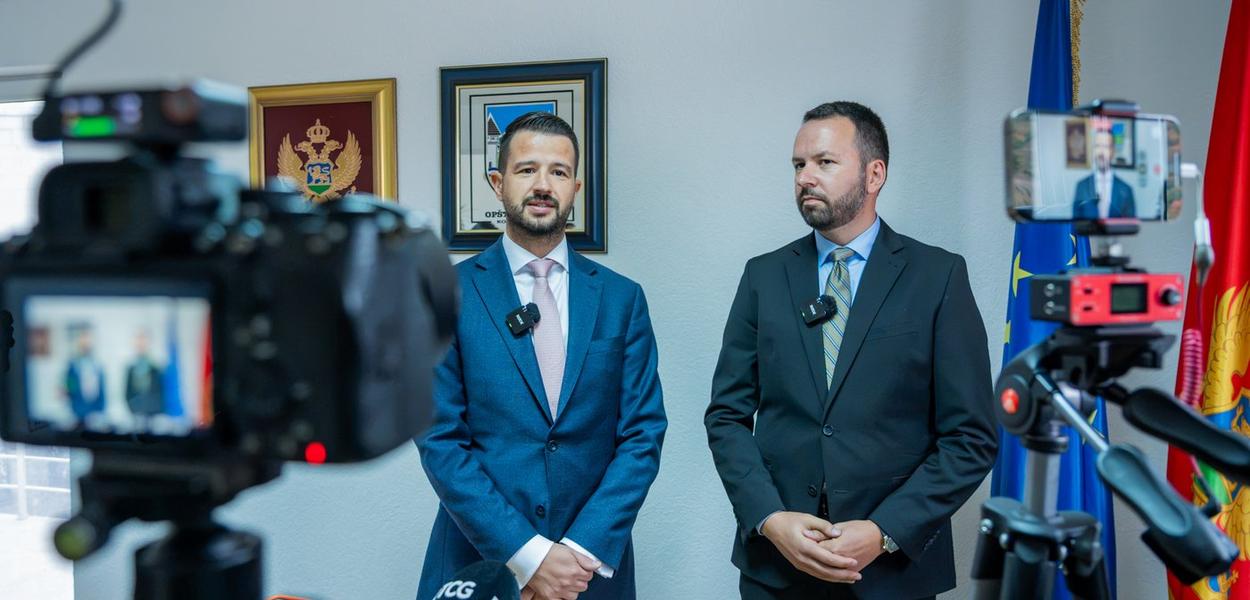 Jakov Milatović i Nihad Canović (Foto: Predsjednik Crne Gore )