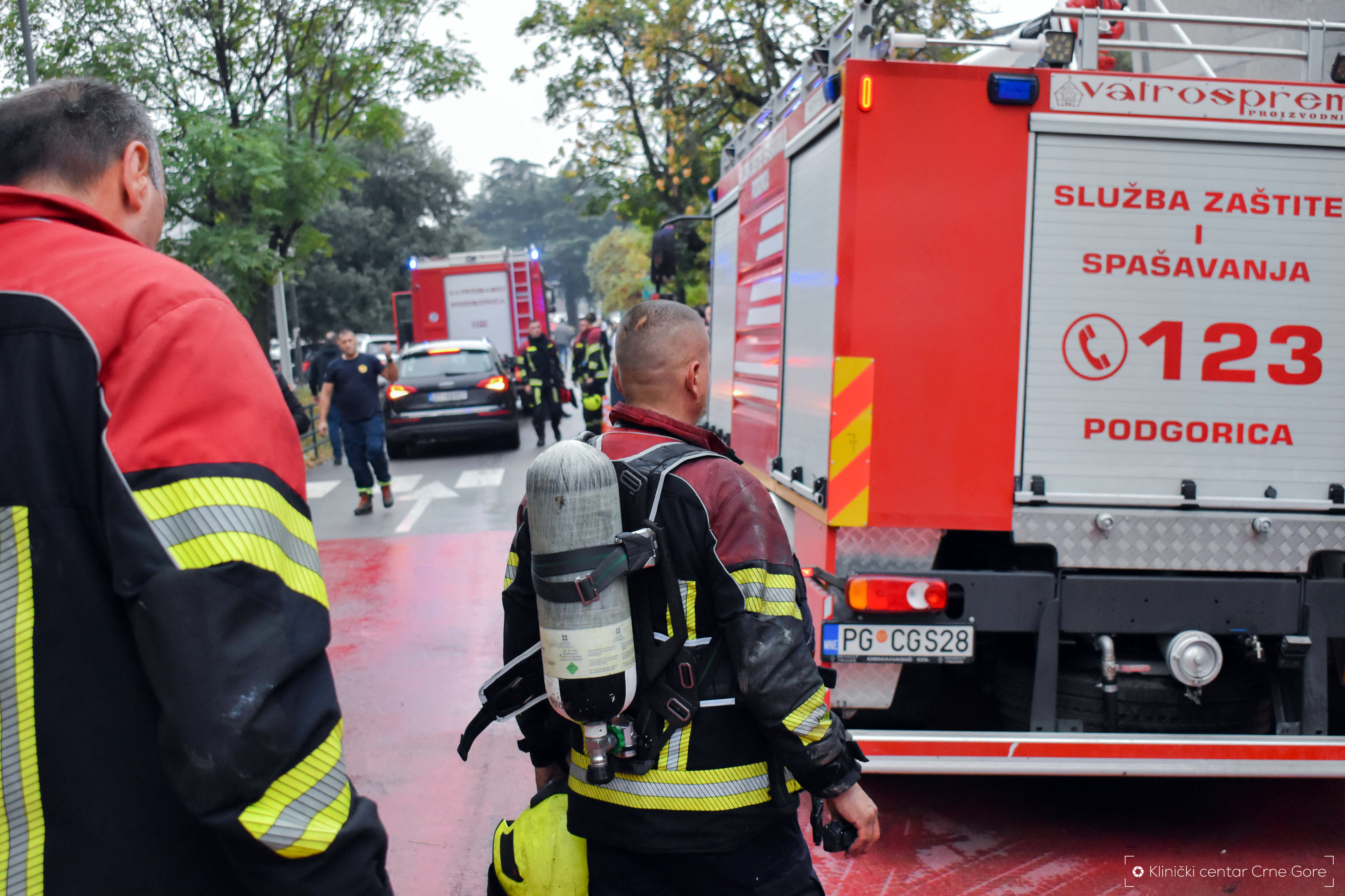 Požar, KCCG, Poliklinika