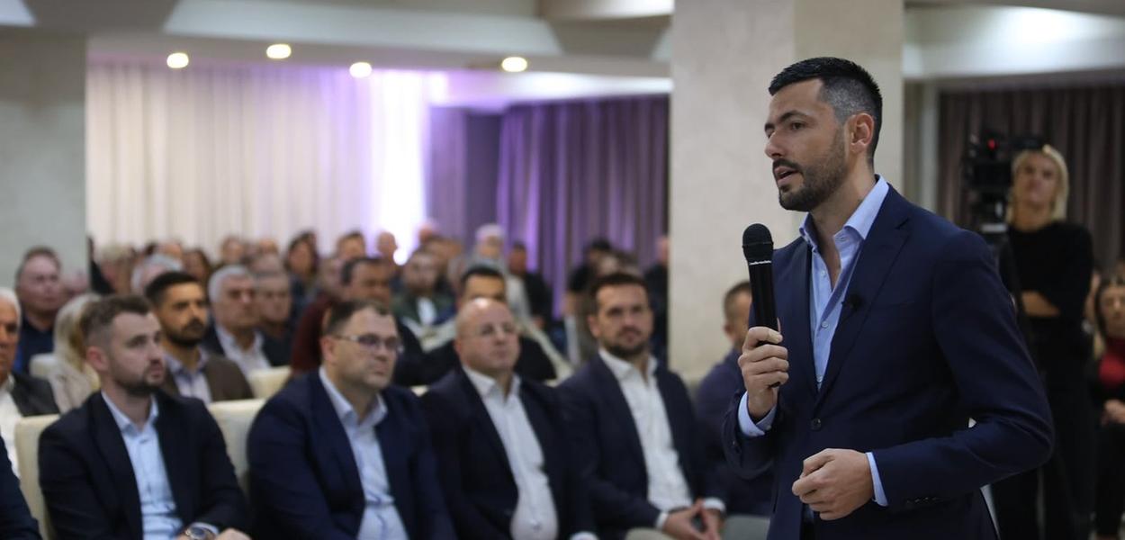 Danijel Živković u Bijelom Polju (Foto: DPS)