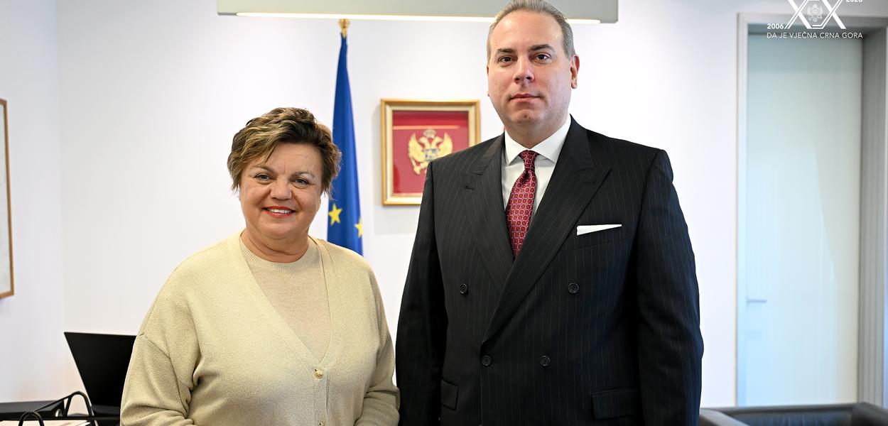 Hrebičkova i Ivanović (Foto: Vlada Crne Gore)