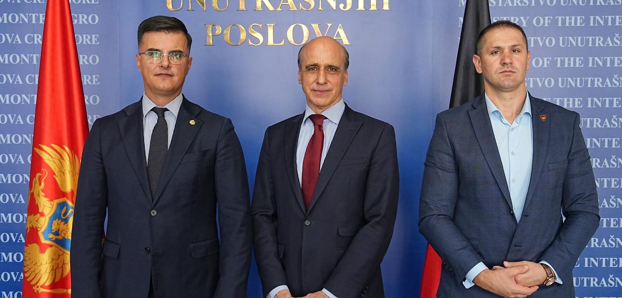 Šaranović, Gansen i Šćepanović (Foto: MUP)