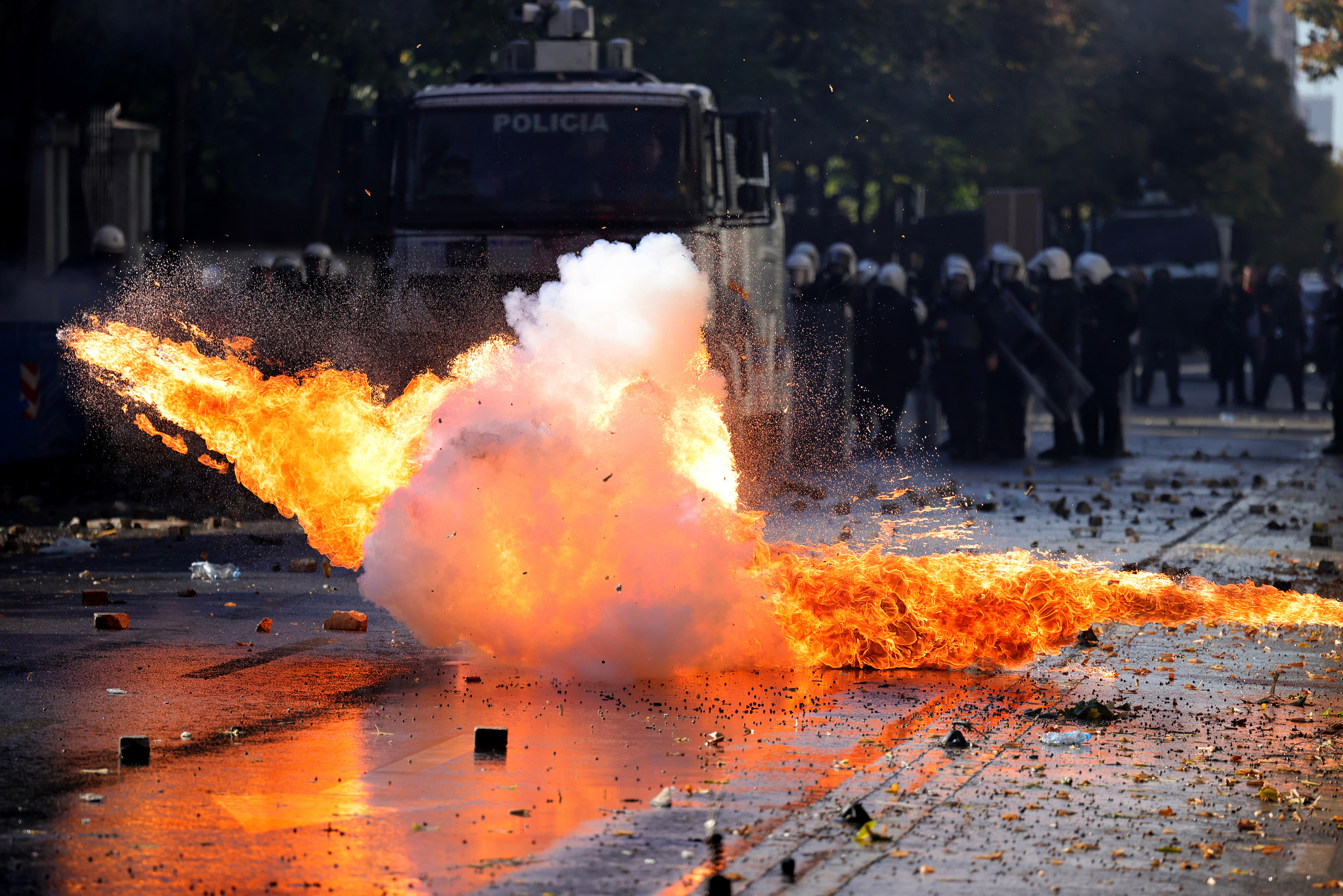 Protest, Albanija