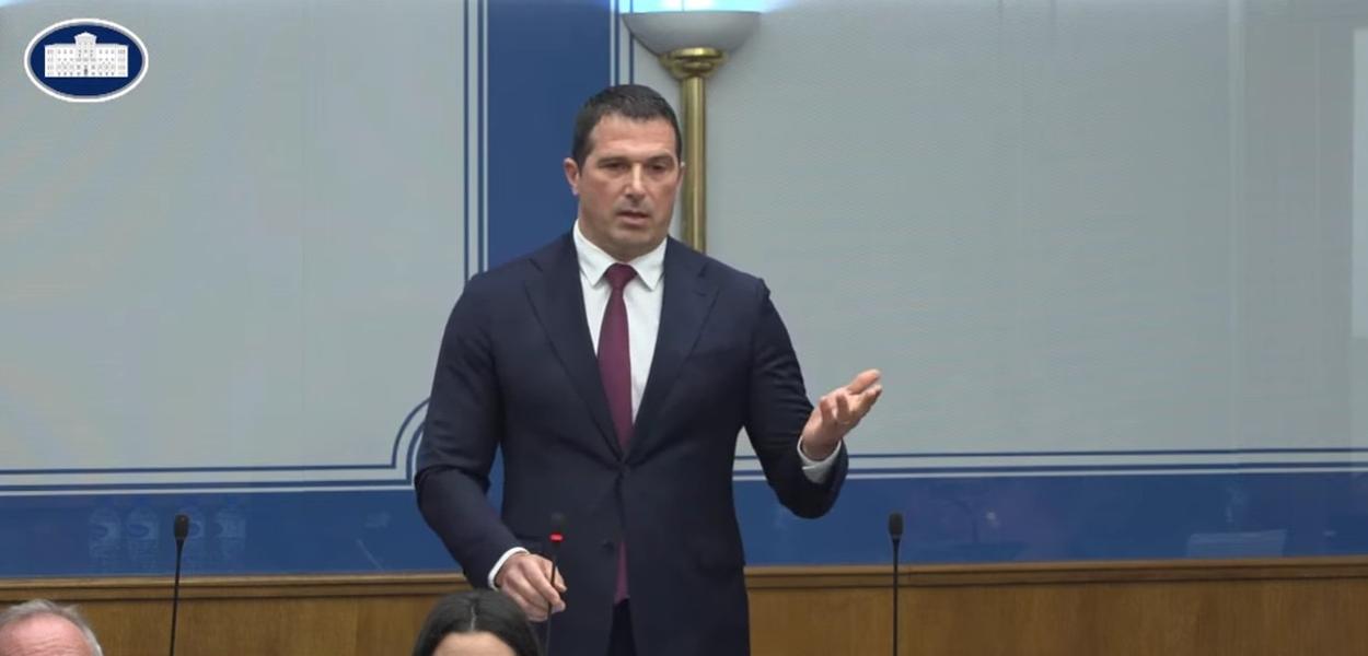 Nikola Janović (Foto: Skupština Crne Gore/Jutjub)