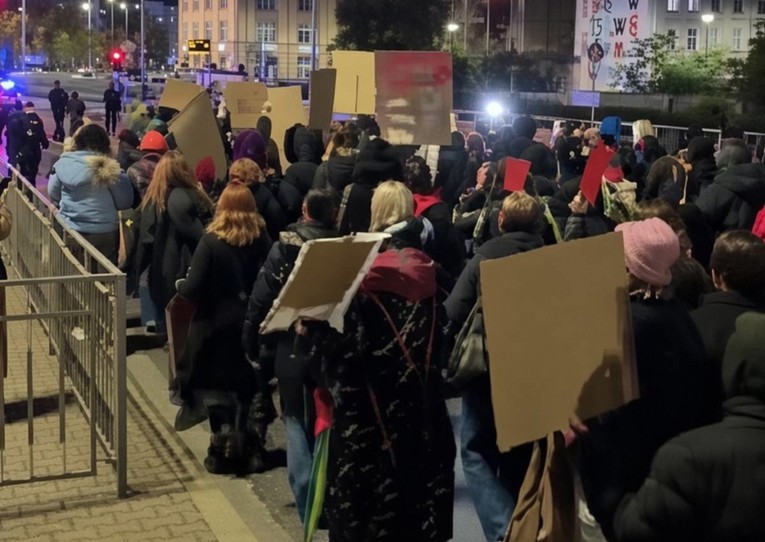 Sa protesta u Poljskoj (Foto: X - stop kadar)