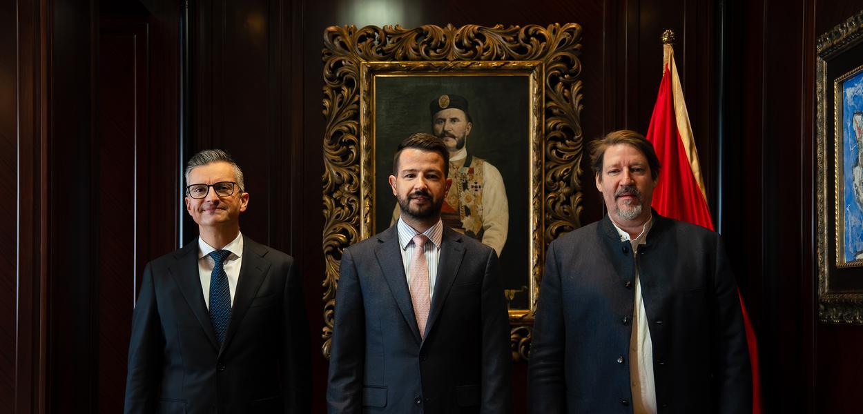 Marjan Šarec, Jakov Milatović i Tomas Vajc (Foto: Kabinet predsjednika Crne Gore)