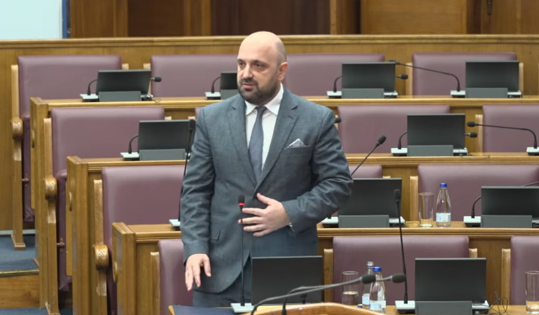 Bojan Božović (Foto: Skupština Crne Gore - stop kadar)