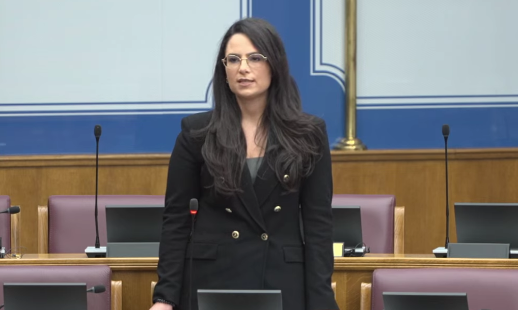 Sonja Popović (Foto: Skupština Crne Gore - stop kadar)